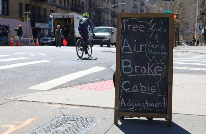 Bronx Messenger, founded in 2017, repairs bicycles and builds community by hosting free pop-ups. Can't make it to a pop-up? They will travel to your home for a reasonable price depending on your bicycle needs. 