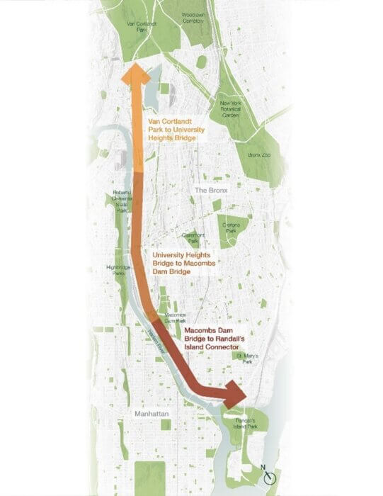 map of greenway path