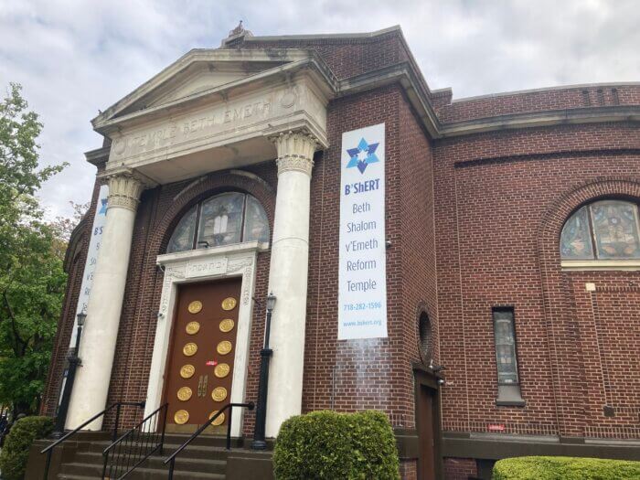 The Beth Shalom v'Emeth Reform Temple is seen in Flatbush, Brooklyn on Wednesday, May 3, 2023. 