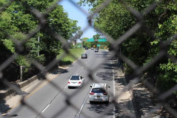 People head up the Bronx River Parkway on Wednesday, May 17, 2023.