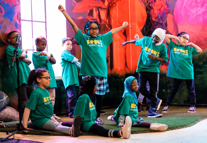 Second graders in the Bronx Children's Museum 