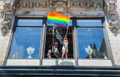 Bronx Community Board 7 passed a motion to install a pride flag "somewhere" in the district during the general board meeting on Tuesday, April 25, 2023.