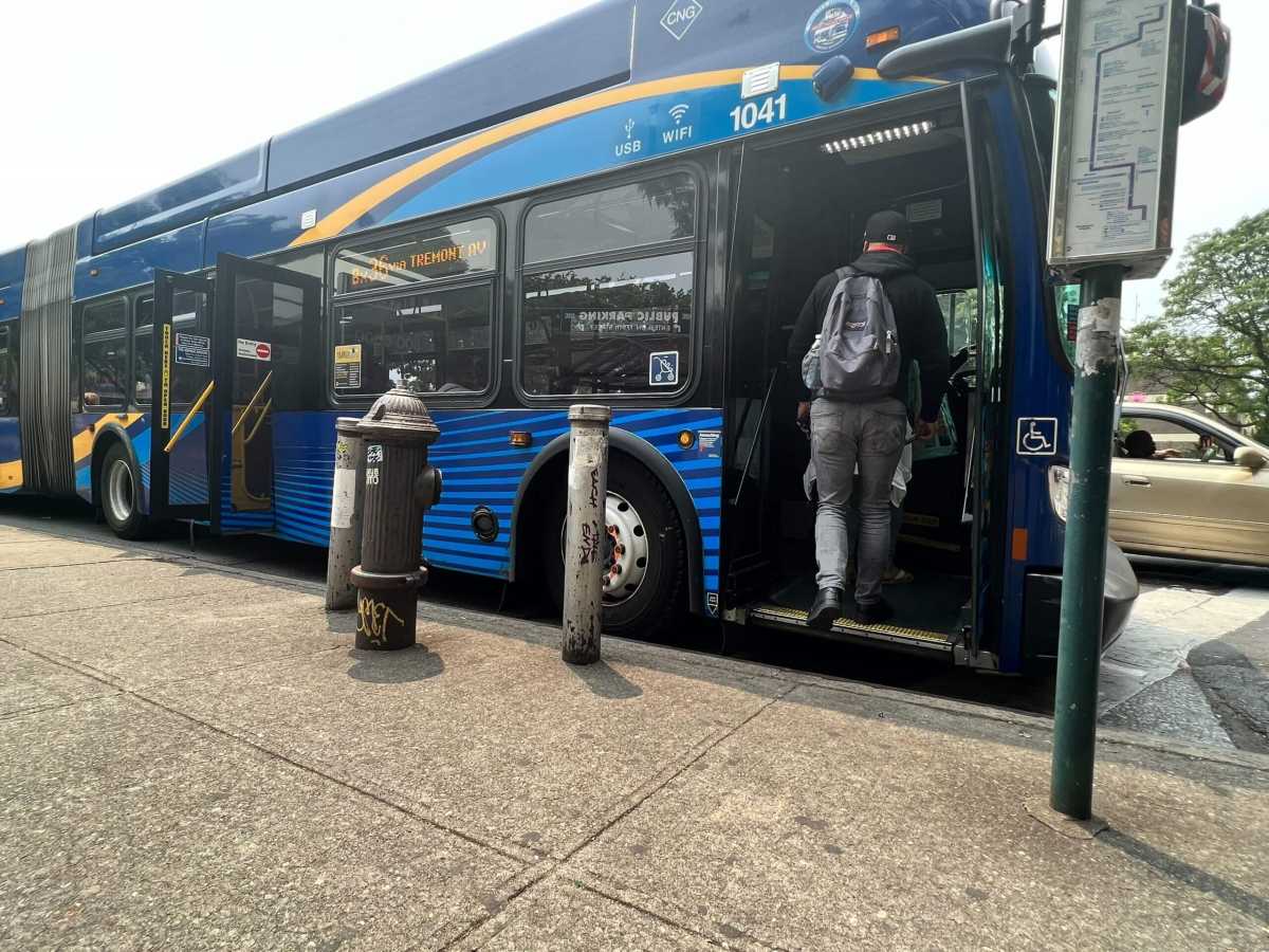 passenger steps onto the Bx36