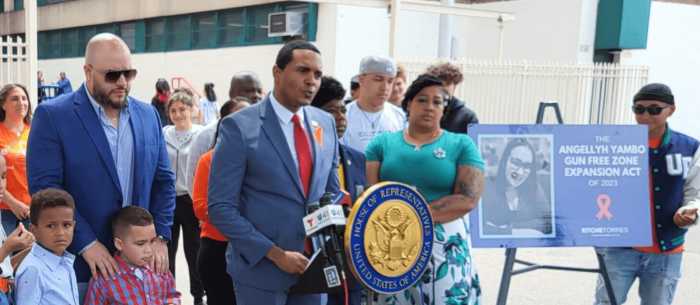 Rep. Ritchie Torres announces new ghost gun legislation at University Prep Charter School June 20, 2023