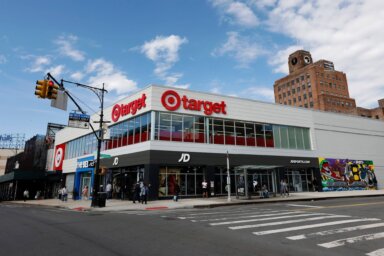 Target is expanding in the Bronx. Pictured, the company opens its Fordham Road location in October 2022.