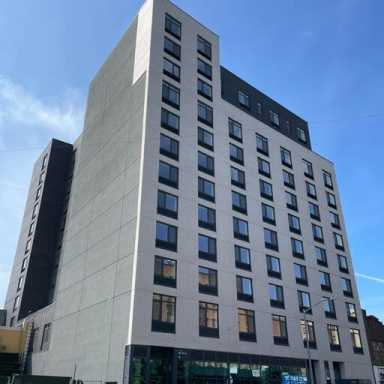 Douglaston Development welcomes residents to affordable senior housing development at 2856 Webster Avenue on July 24, 2023.