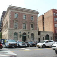 The 40th NYPD Precinct is seen in Mott Haven on Monday, Aug. 21, 2023.