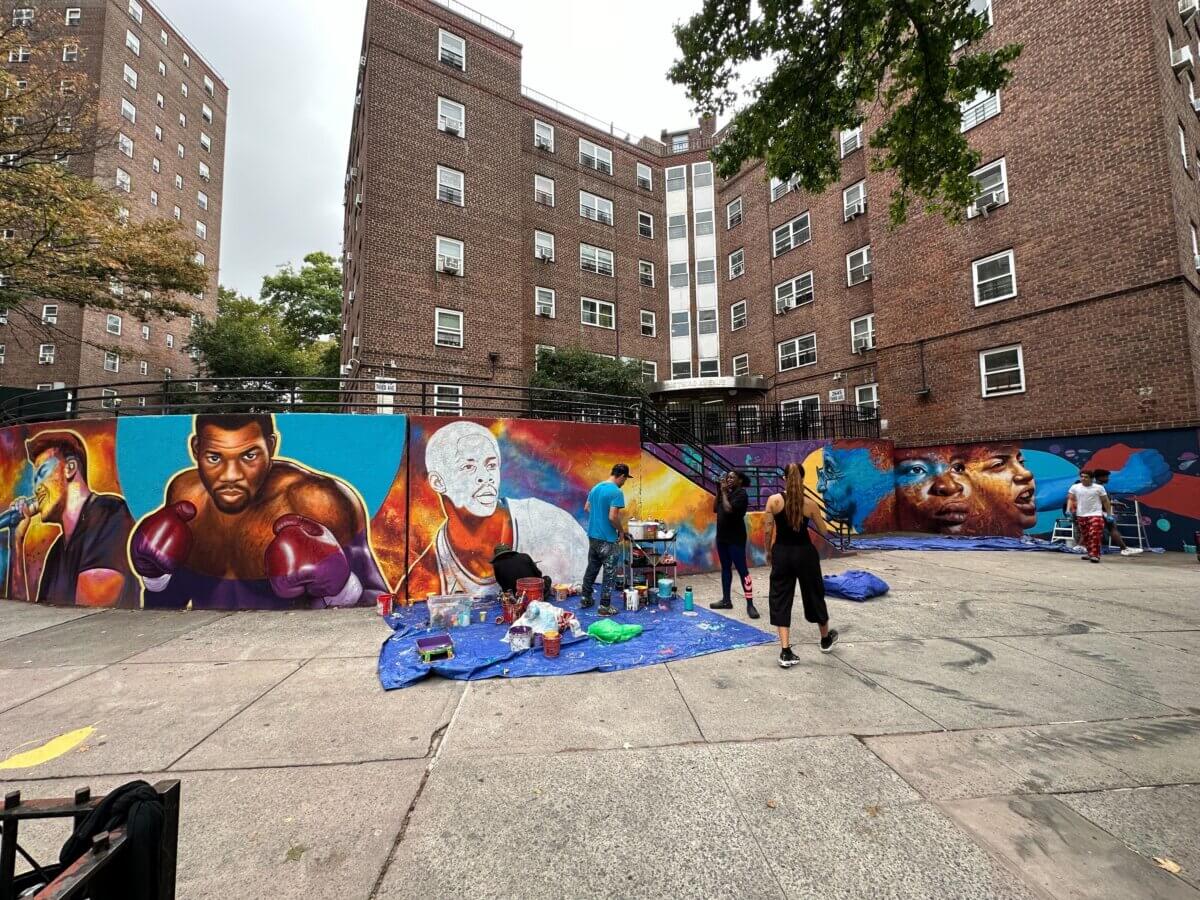 A new mural is set to be unveiled at NYCHA's Patterson Houses.