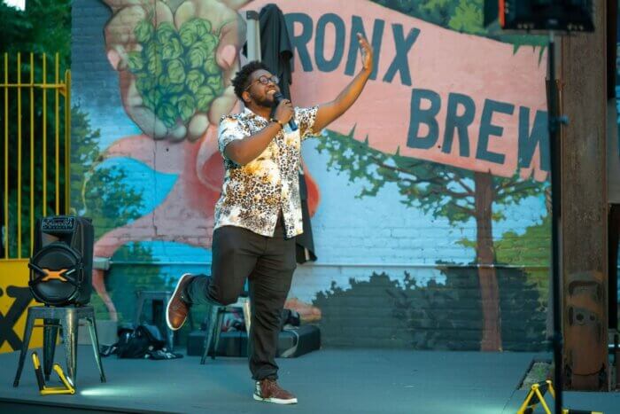 Ishmael Gaynor performs at the Bronx Brewery.