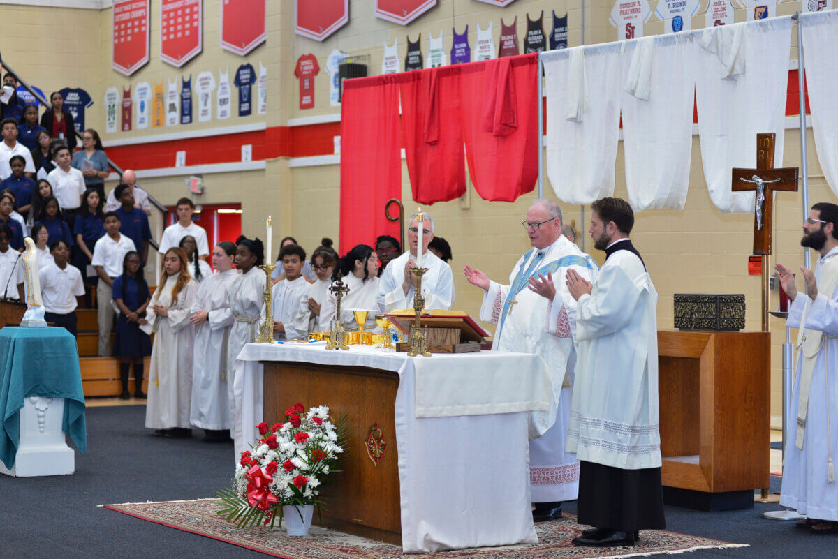 CSHS Mass of Holy Spriit with Cadinal Dolan