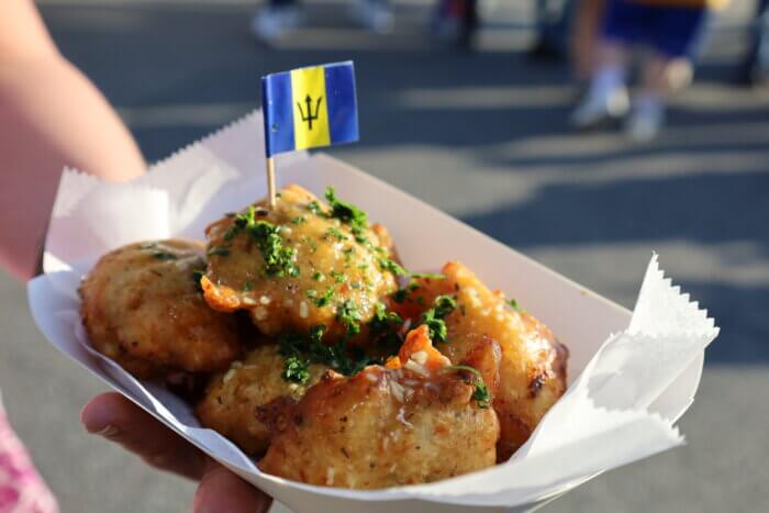 The crispy on the outside, fluffy on the inside fishcakes from Barbadian-owned, Sassy's Fishcakes, was just one of the dozens of vendors on hand for the season's final Bronx Night Market on Saturday, Oct. 28, 2023.