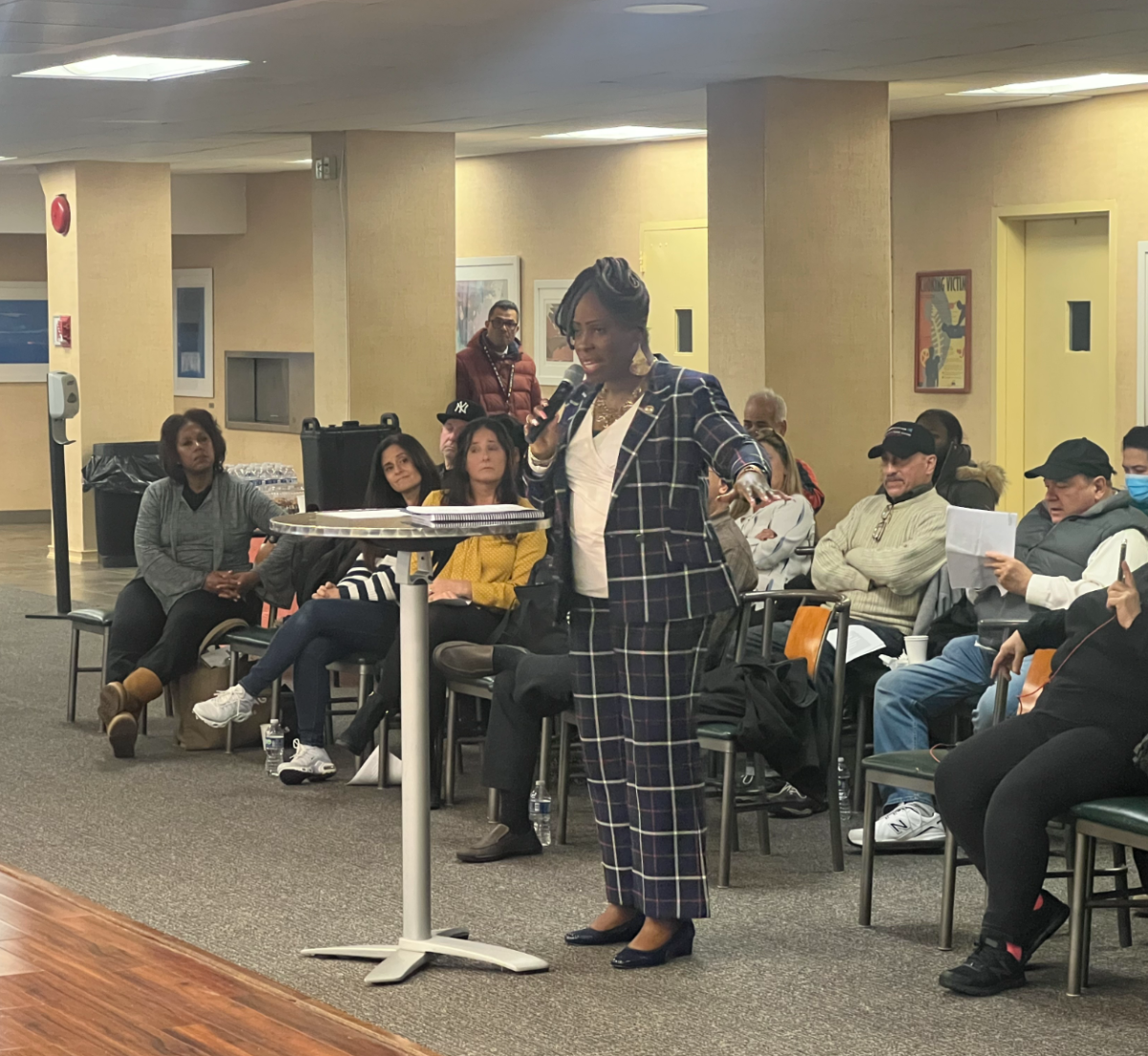 Gibson expresses her frustration with Bronx Community Board 11's "chaos" and "dysfunction" in 2023.