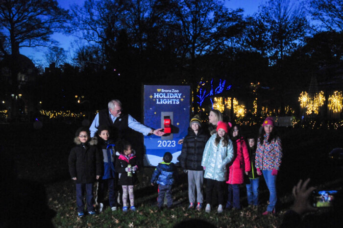 <span class="image-credit">The Bronx Zoo's annual "Holiday Lights" are on display through Jan. 7. 