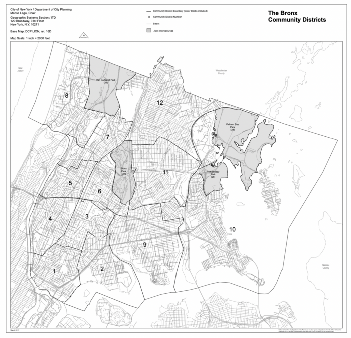 Bronx Community Districts