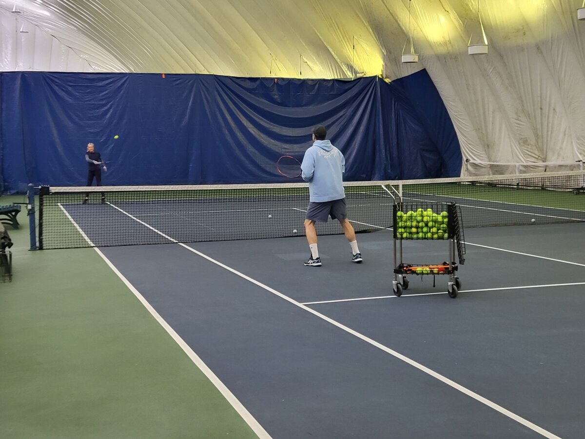 Professional lesson at Stadium Tennis Center