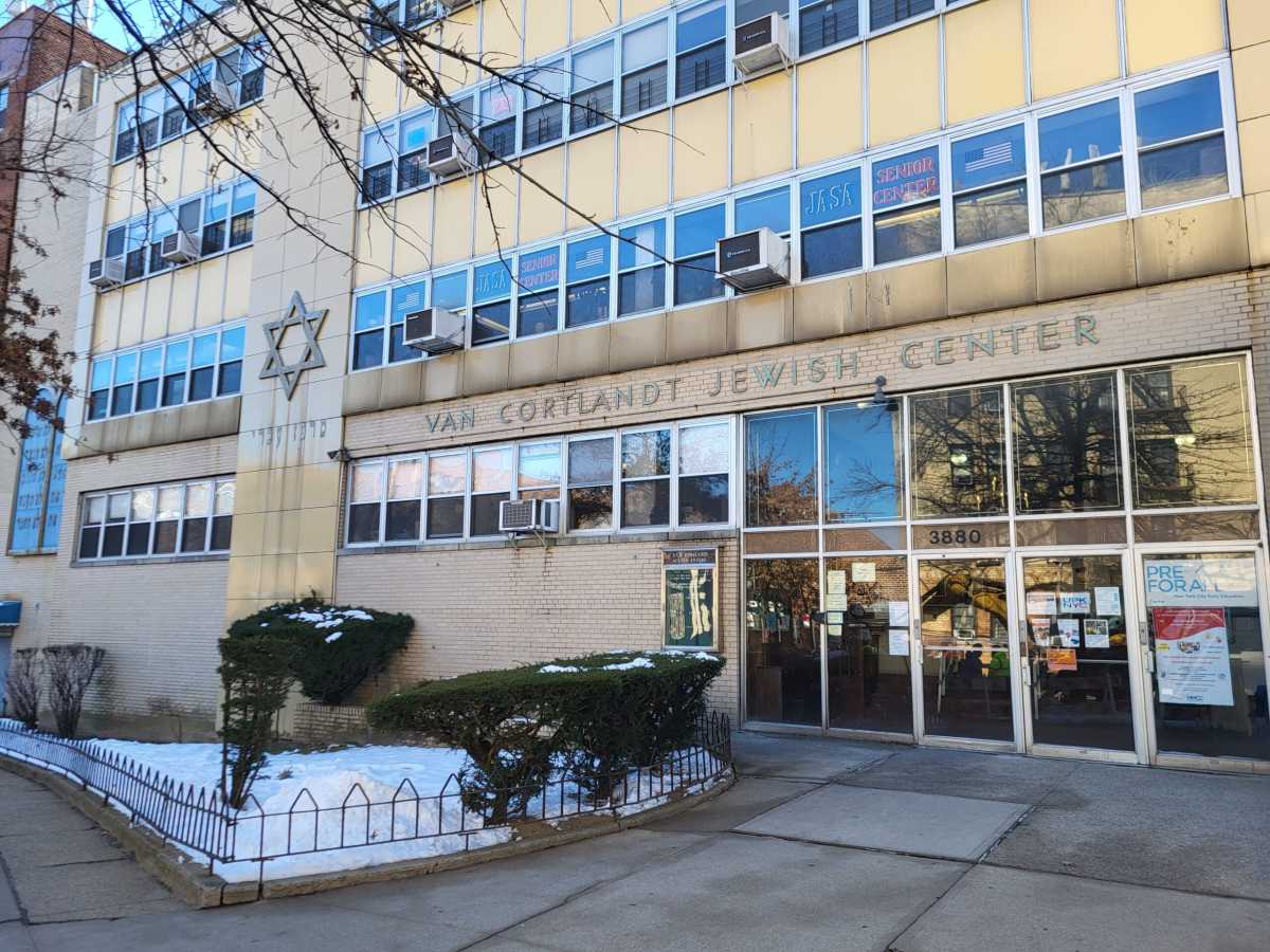 The Van Cortlandt Jewish Center, pictured on Feb. 20, 2024, has been a pillar of the community since the 1960s.