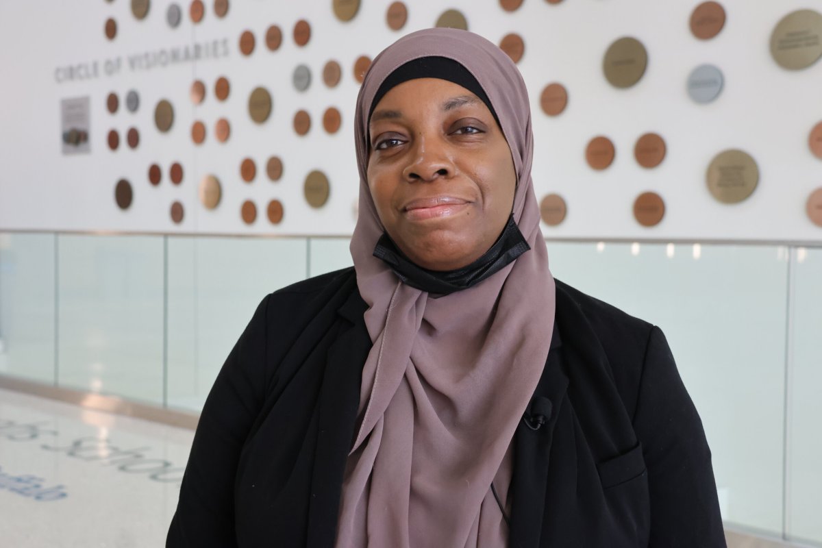 Aaishah Francis, pictured here, is an aspiring doctor in the Associated Medical Schools of New York Diversity in Medicine from the South Bronx.