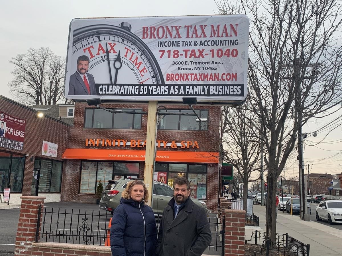 Billboard with Cathy and John Cerini (1)