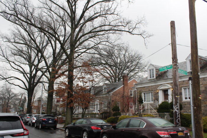 Cars line the streets of Pelham Parkway on Friday, Feb. 2, 2024.