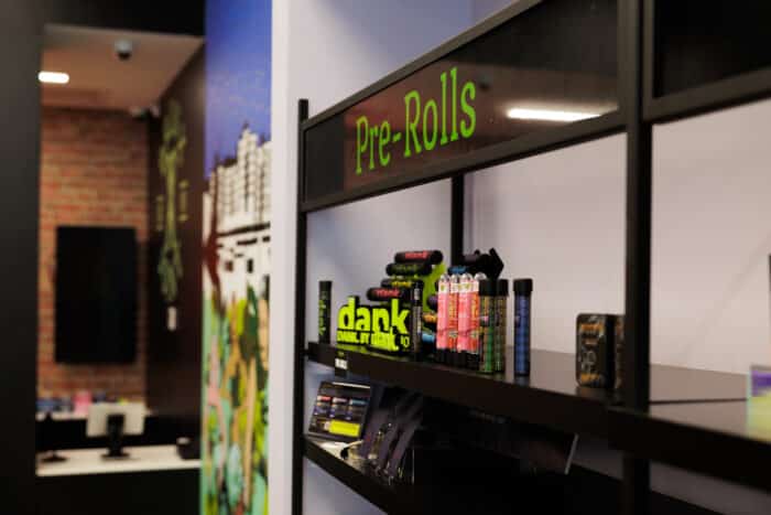 Bronx Joint sells legal cannabis products during its opening on Thursday, March 14, 2024.
