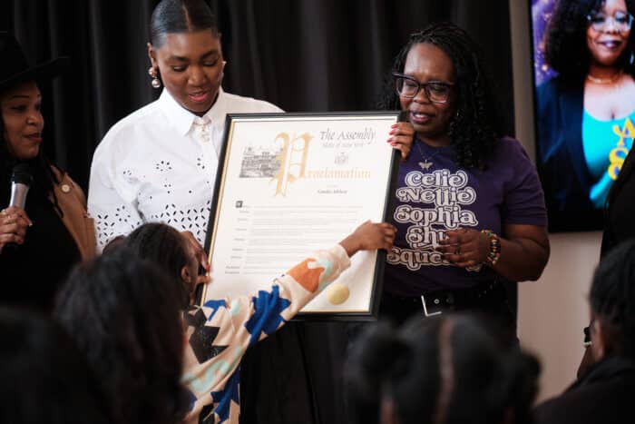 The New York State Assembly honors Candice Idehen during the Black Girl Magic: Economic Empowerment event in the South Bronx on Saturday, March 16, 2024.
