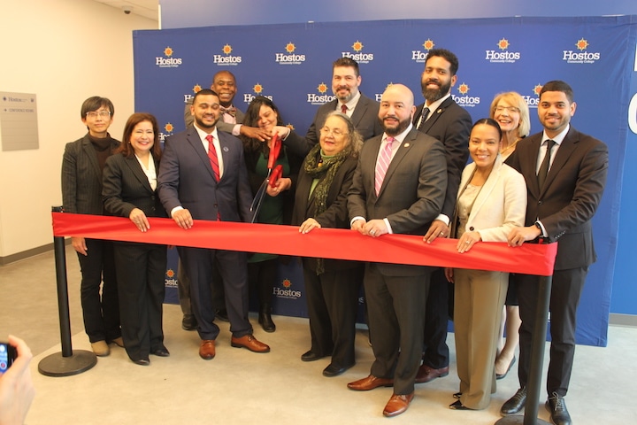 The Hostos Advisement Center is located at 429 Grand Concourse, next to the Evelina Antonetty Playground.