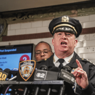 John Chell, NYPD chief of patrol, announces on Monday, March 25, 2024, that the department will be deploying more officers into the subways to combat fare evasion.