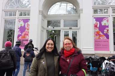 The current show at the New York Botanical Garden is The Orchid Show: Florals in Fashion, which is running from Feb. 17 to April 22.