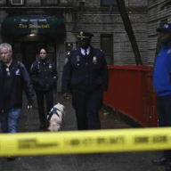 Police investigate the death of 5-year-old twins in Mount Hope on Dec. 18, 2023.
