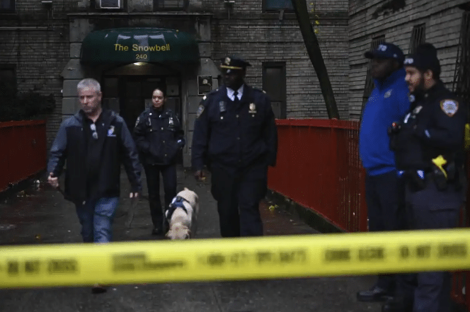 Police investigate the death of 5-year-old twins in Mount Hope on Dec. 18, 2023.