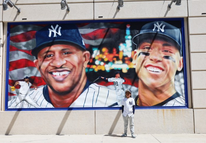 The joy in the air was palpable along Exterior Street as baseball legends gathered for the unveiling of “Legendary Yankees,” a trio of murals dedicated to living, Black baseball players.