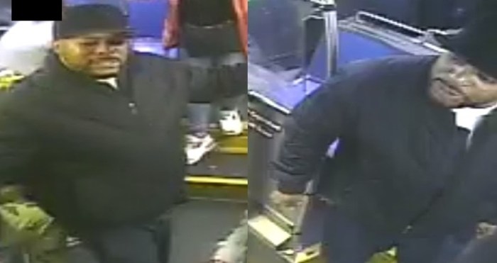 Police from the 48th Precinct are searching for the crook who slashed a man after having engaged in a dispute while on board a BX15 bus in Belmont on April 27.
