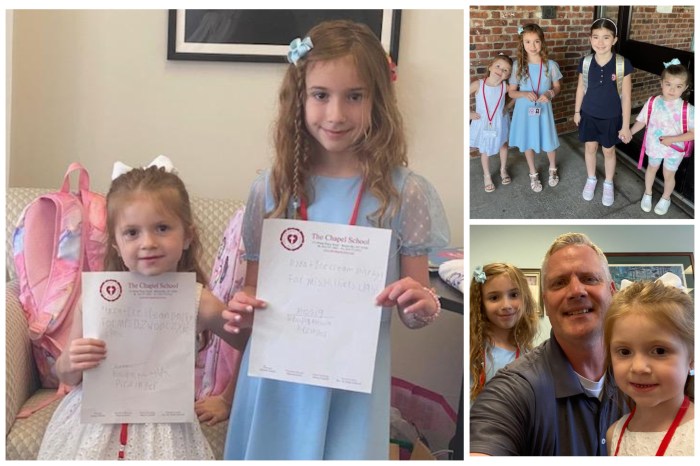 On Wednesday, May 22, Alana and Alessia were principals for the day at The Chapel School.