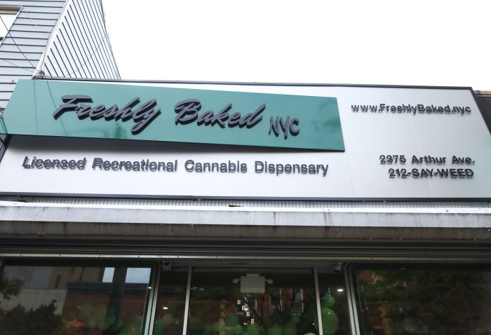 The Bronx is now home to sixth legal cannabis dispensary with the latest addition — Freshly Baked NYC on Arthur Avenue. Just call (212) SAY-WEED.