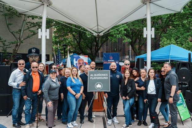 Playground 52 was renamed to “Al Quiñones Playground” on Saturday, May 18, 2024.