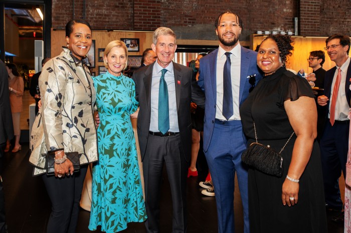 DREAM Gala 2024 Honoree Bobby Le Blanc (center) with (from left to right) Sandra Brunson, Jill Le Blanc, Jalen Brunson, and Nija Ali Williams.