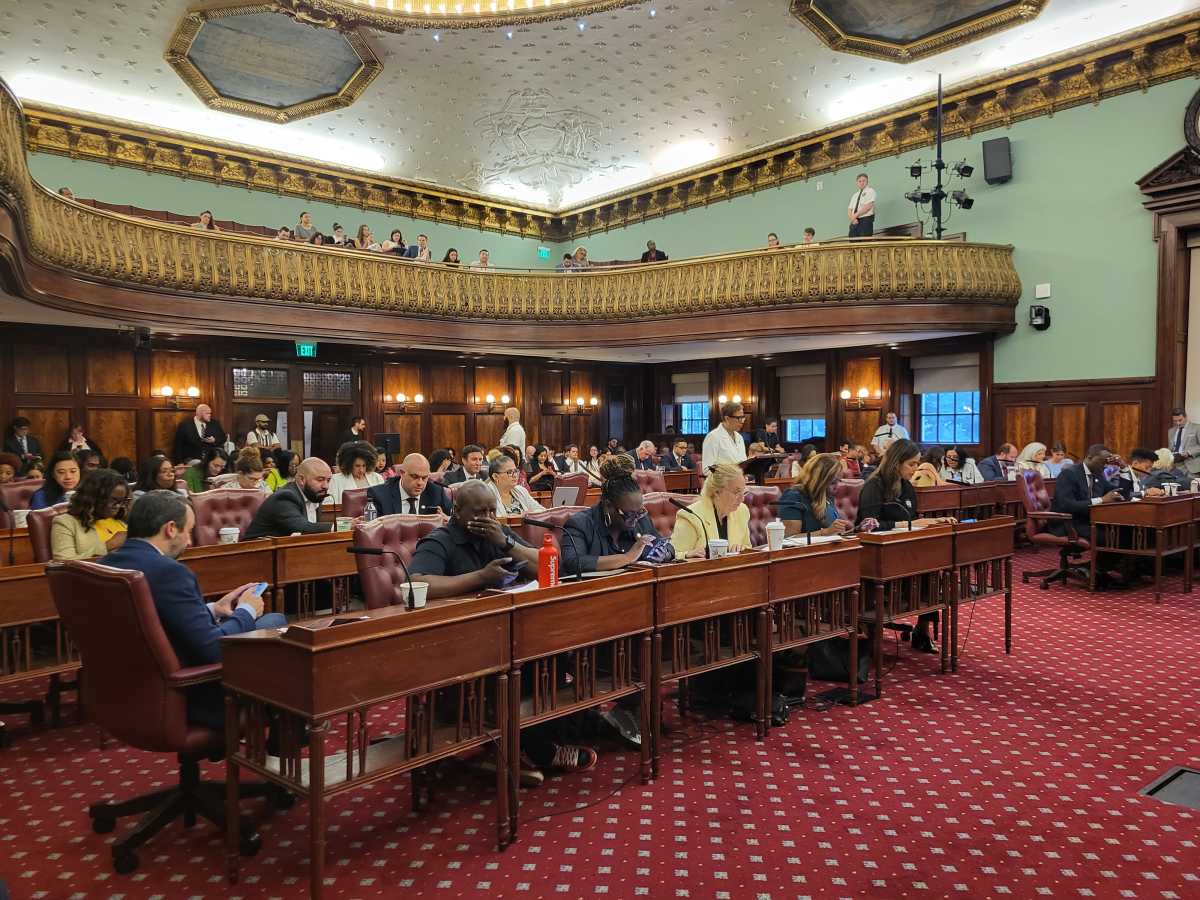 Current and former foster youth shadowed council members for the entire day and sat in on the June 6 , 2024, Stated Meeting.