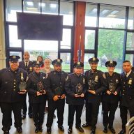 NYPD officers and community leaders were honored for their community service to the Bronx at the 45th Precinct Community Council breakfast on Thursday, May 23, 2024.