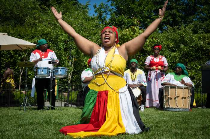 Bronxites enjoyed a lively Juneteenth celebration on Bronx Day at the New York Botanical Garden on Saturday, June 15. Chief Joseph Chatoyer Dance Company (pictured) performed on Bronx Day.