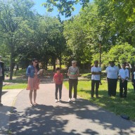 Kingsbridge Heights neighbors remember COVID victims. Photos courtesy Marianne Kraft.