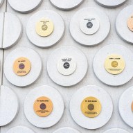 Plaques acknowledging individuals and organizations who have played meaningful roles in the development of the Bronx Music Heritage Center and the Bronx Music Hall.