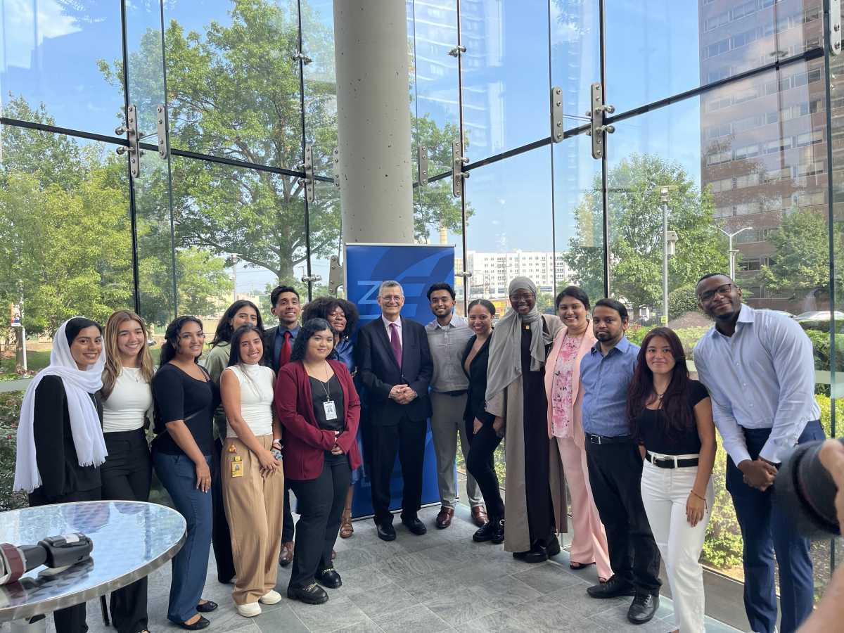 Students from the state's Diversity in Medicine programs celebrated $4.89 million in funding with Dr. Yaron Tomer, dean of Albert Einstein College of Medicine and State Health Commissioner James McDonald on July 17, 2024.