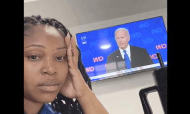 Bronx Assembly Member Chantel Jackson, who represents District 79, posts her concerns about the first presidential debate on Friday, June 28, 2024.