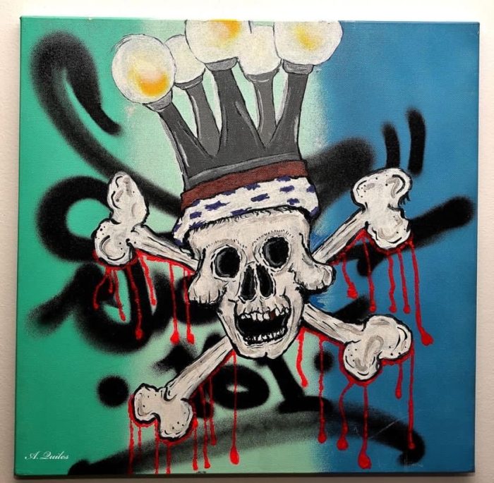 <span class="image-credit">Spray-paint art on canvas by Staff 161. Photo courtesy Edward Jamison