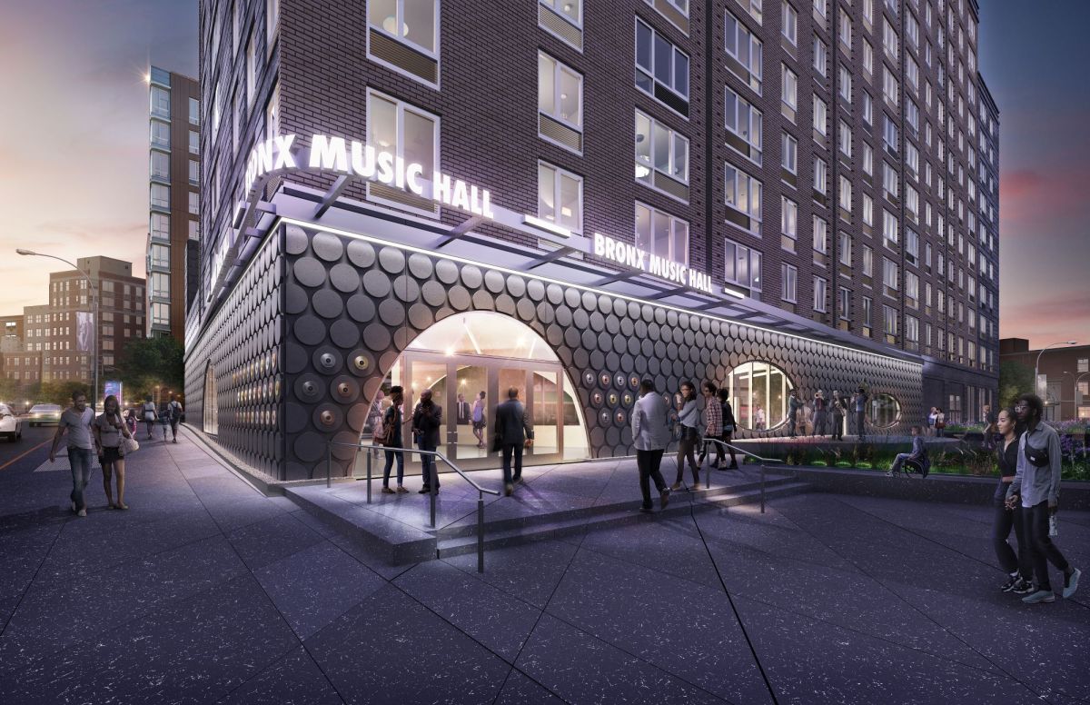 Renderings of the Bronx Music Hall