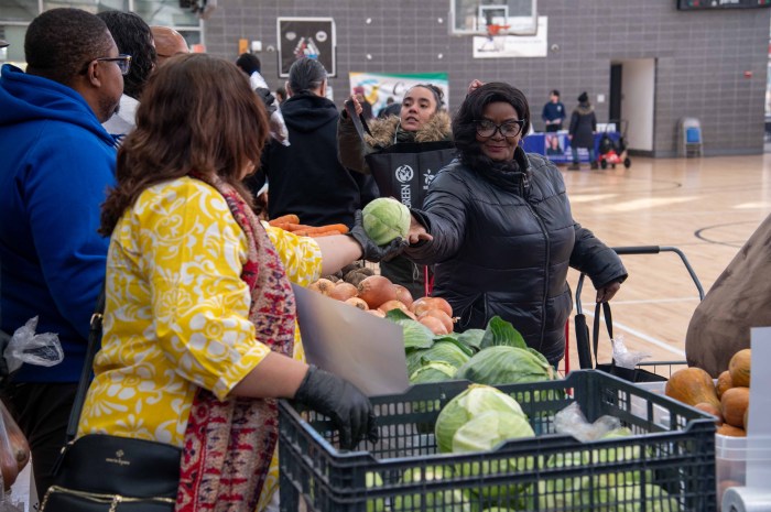 Over 140 volunteers put the food distribution together. Broxites were able to get Turkeys as well as fresh and canned produce.