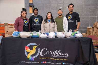 City Council Majority Leader Amanda Farias and the Caribbean Equality Project, hosted a free turkey giveaway and community resource fair in Soundview, Saturday.
