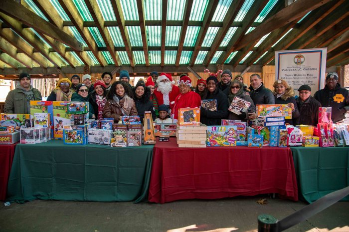 The veterans and family toy giveaway at the Bronx Zoo is a labor of love for the people who worked to organize it. They say they want to say "thanks" to vets and their families. 