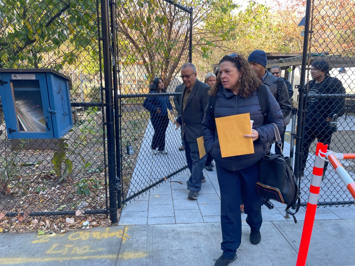 Angel Garcia of the Melrose Environmental Awareness Committee led EPA Administrator Lisa Garcia on a tour of the toxic superfund site in Melrose and the 8 block surrounding area.