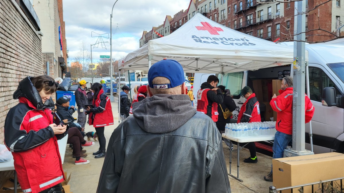 The American Red Cross sent dozens of responders to serve meals, provide blankets and other essentials to Bronx residents of Webster Avenue following a water main break that caused massive flooding in December.